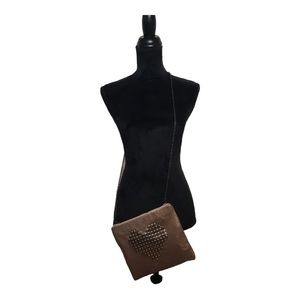 Rose Gold Mesh Crossbody Purse